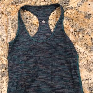 Multi color lululemon tank top